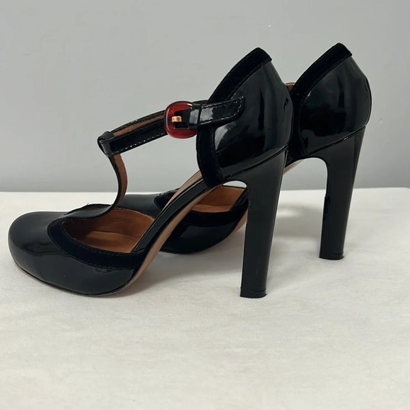 Nicole Brundage Women’s Mary Jane Ankle Strap Leather High Heels size 37.5 6.5 - Picture 6 of 10